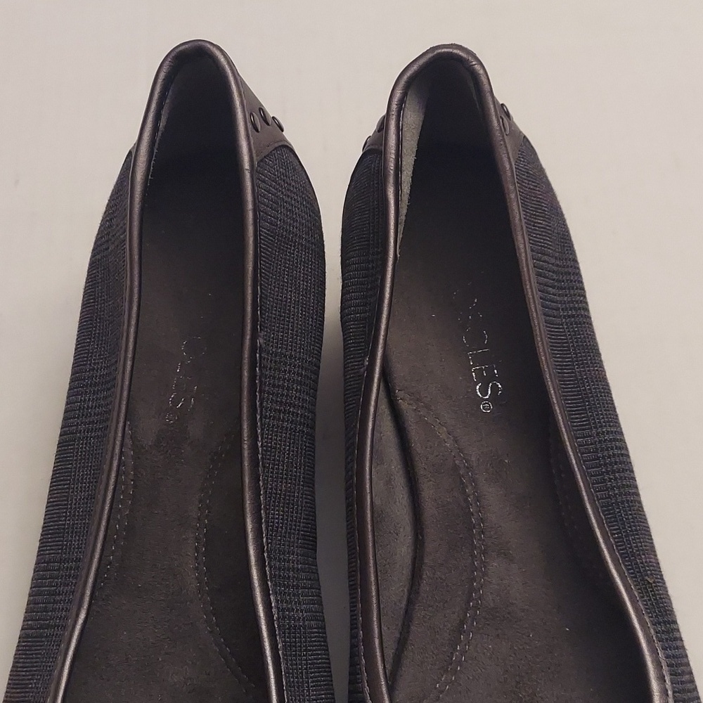 AEROSOLES Temahawk Slip On Gray Wedge Shoe 7.5 Comfort - Picture 4 of 14